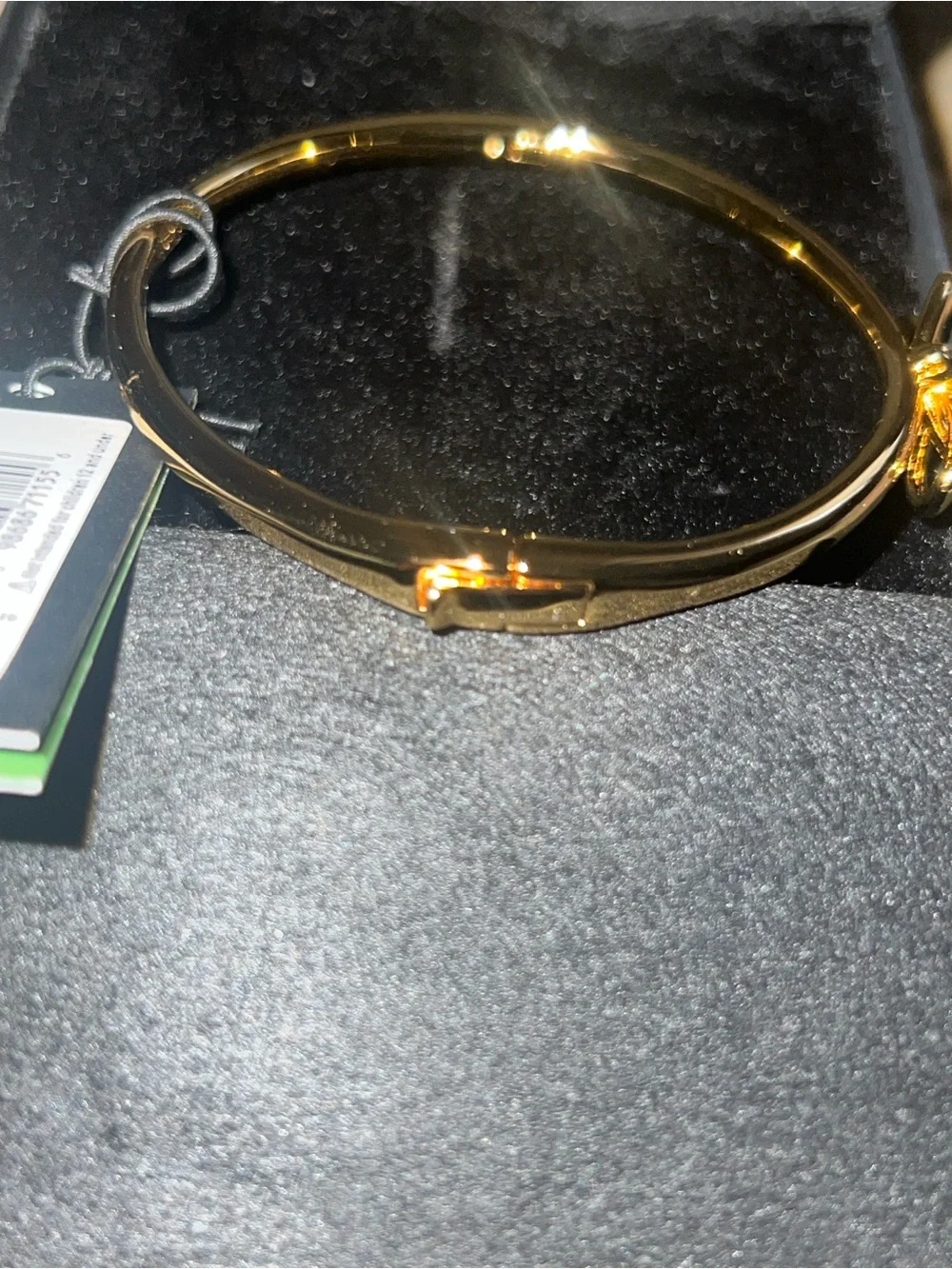 Kate Spade “Boy Meets Girl” Gold Bracelet with Bow Detail - Picture 3 of 5